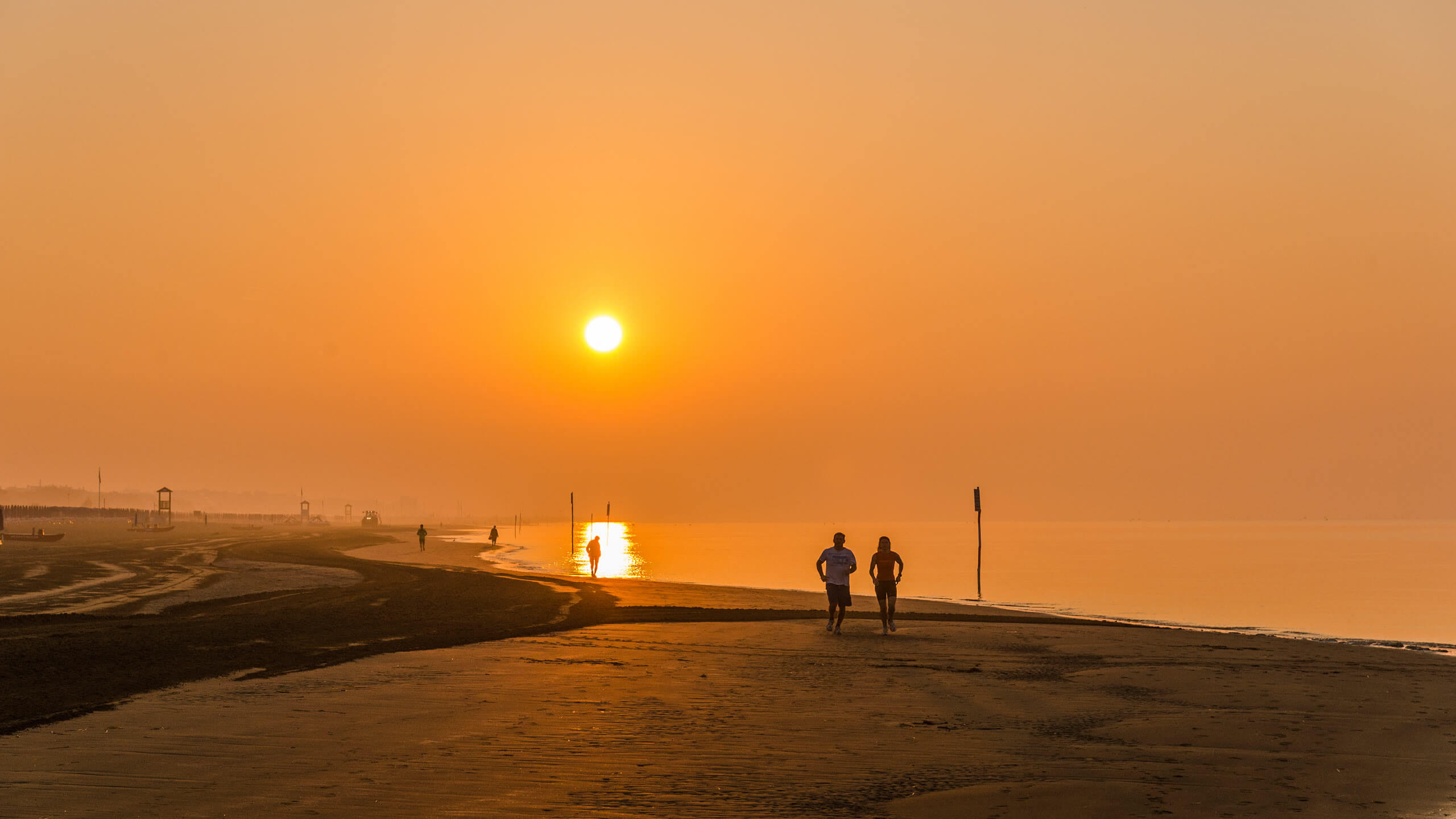 Spiaggia di Bibione al Tramonto